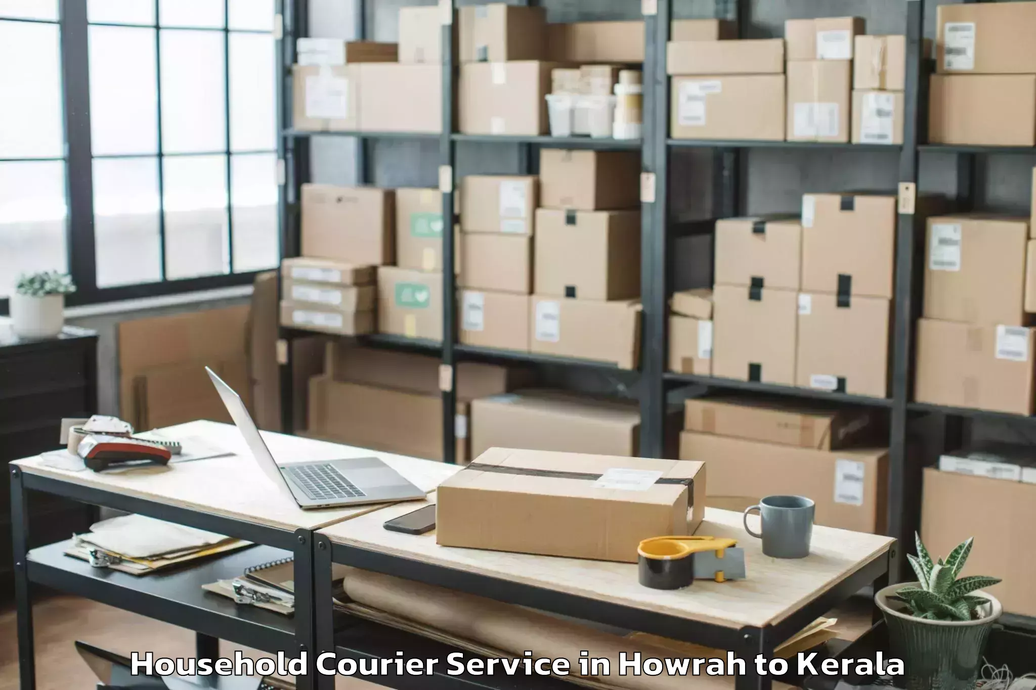 Professional Howrah to Kottarakkara Household Courier